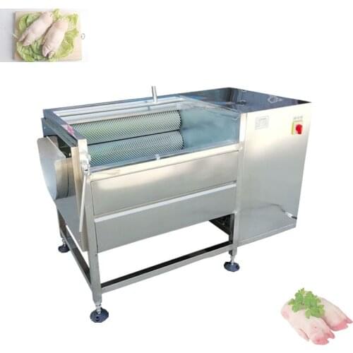 Pepper/Tomato/Potato/Ginger/Pumpkin/Seafood Vegetable Soft Brush Washing Peeling Machine