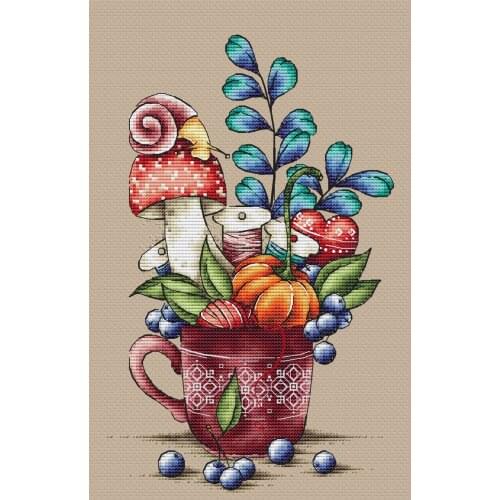 Flowers Cross Stich Set Cross Stitch Kit Embroidery Needlework Craft Packages Cotton Floss New Counted Homfun Painting