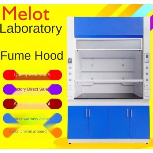 Customized Laboratory All-Steel Draft Cupboard Fan Anti-Corrosion Detoxification Fume Hood Table Overall Workbench Cabinet