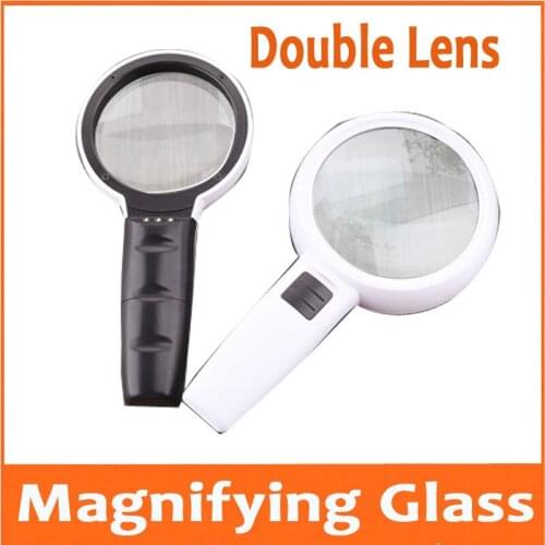 20X 30X Educational Gift LED Children Insect Viewer Handheld Office Reading Magnifier Toys Magnifying Glass Loupe with Lamps