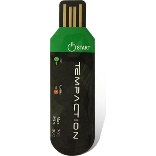 Disposable USB Vegetable Fruit Cold Chains Transport Temperature Data Logger Recorder Storage Temperature Monitoring Data Logger