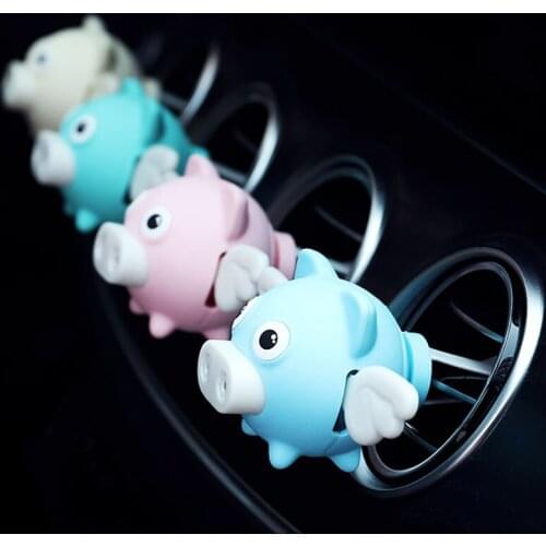 [Wholesale] 30PCS Cute Little Flying Pig Car Conditioner Air Outlet Aromatherapy Clip Air Freshener Deodorization Perfume
