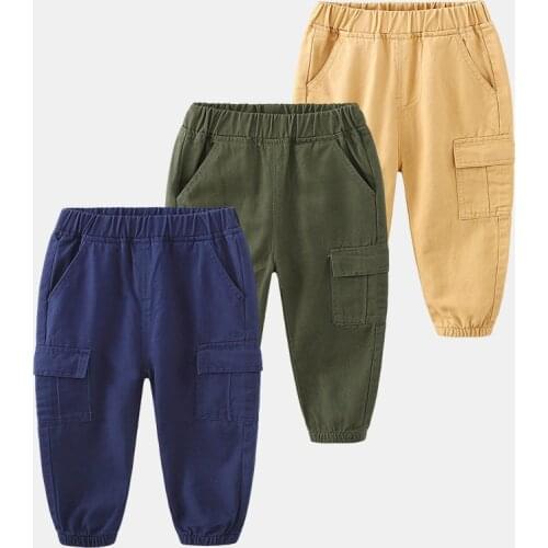 Autumn Boys Pants Casual Pants For Boys Long Trousers Kids Clothing Cotton Kids Cargo Pants 2-6year Boy Sweatpants