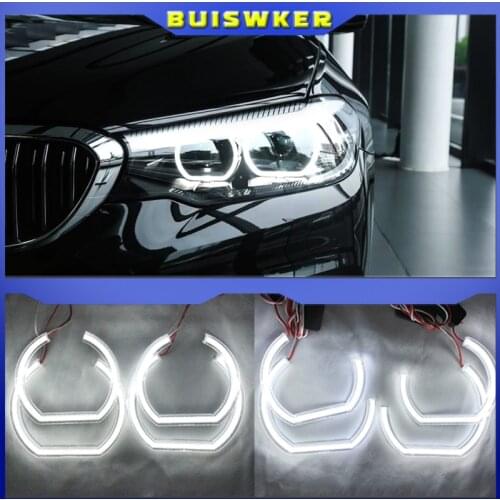 Excellent Ultra bright DTM Style led Angel Eyes halo rings For BMW E46 M3 Coupe Convertible 1999-2006 xenon headlight