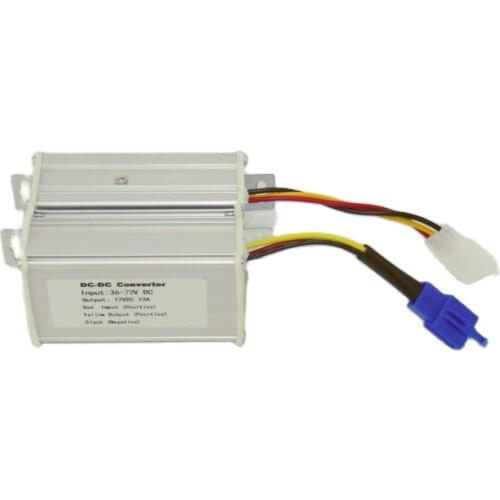 E-bike DC-DC Converter 36V/48V/60V/72VDC universal to 12VDC 10A, 72V Electric Vehicle/Scooter/Motorcycle DC-DC Converter