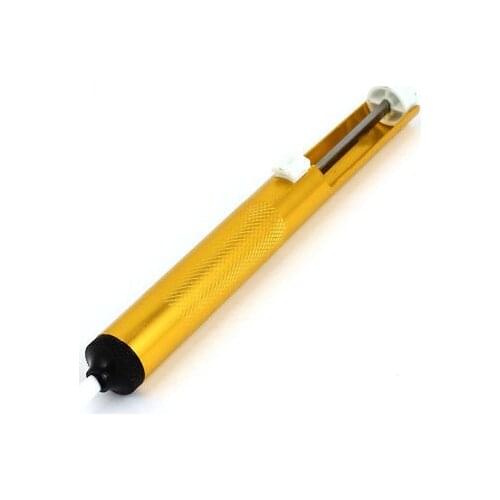 Metal Desoldering Pump Sucker Solder Irons Removal Remover Tool Gold Tone