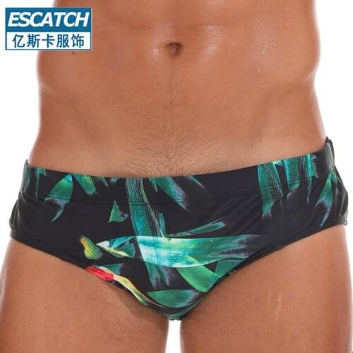 Mens Swimming Shorts Quick-Drying Tight-Fitting Triangle Beach Pants Fashionable Hot Spring Surfing Sports Fitness Underwear