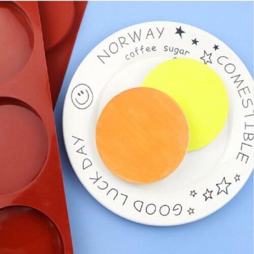 6 hole silicone cake mold DIY baking round chocolate