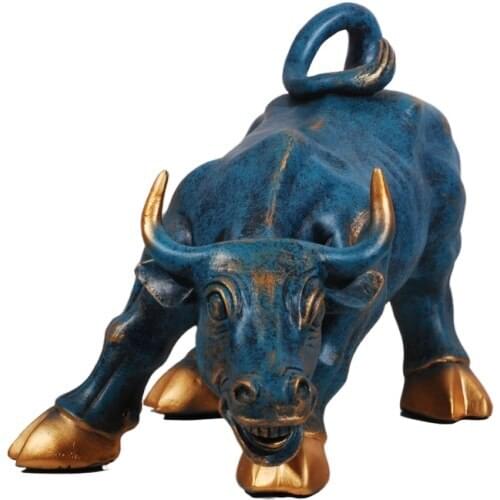 Bull statue resin Nordic decoration home decoration desktop statue piggy bank