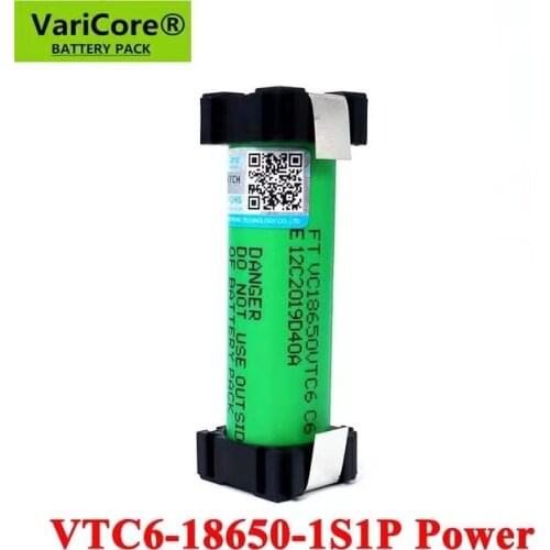 VariCore VTC6 3.7V 3000mAh 18650 3A Li-ion Rechargeable batteries for Screwdriver Electric hand drill DIY weld battery pack