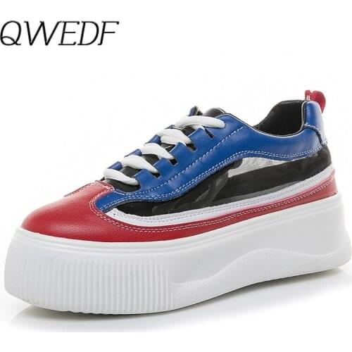 2019 New Designer Sneakers Women Platform Casual Shoes Fashion Sneakers Platform Femme Casual Chunky Shoes scarpe donna Z5-83