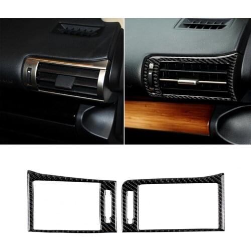 1 Set Air Vent Trim Left Right Anti-scratch Convenient Auto Air Outlet Frame Sticker for Lexus IS250 2013-2019 Accessories