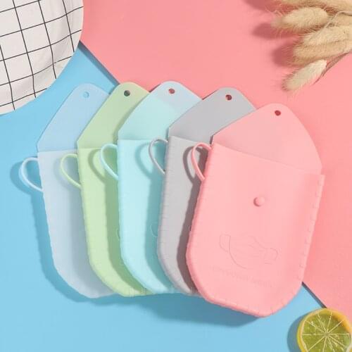 1Pc Portable Mask Clips Holder Disposable Face Mask Storage Case Container Foldable Recycling Mask Holder