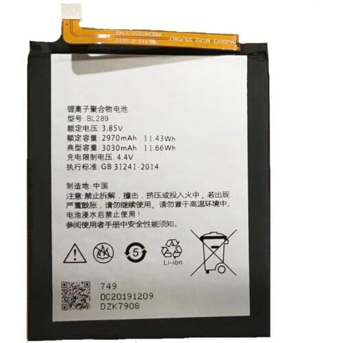 3.85V 3030mAh BL289 For Lenovo K5 Play L38021 L38011 Battery