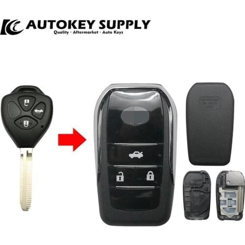 3 Buttons Suitable for Toyota Camry RAV4 Reiz Vios Crown car straight remote control modified folding key shell AKTYF125