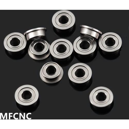 5pcs miniature ball flange bearings MF52/63/73/74/83/84/85/95/105/106/126/128ZZ