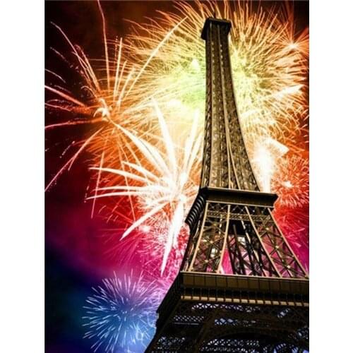 Diamond Embroidery Eiffel Tower Diamond Painting Full Needlework Diamond Embroidery Painting