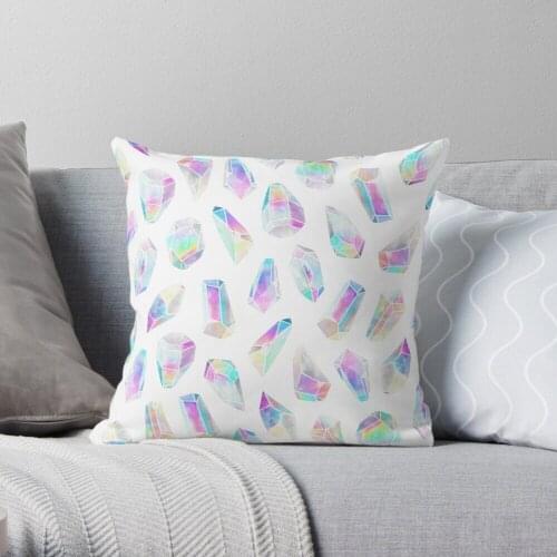 Aura Polygons Throw Pillow Cushion Cover Polyester throw pillows case on sofa home living room car seat decor 45x45cm