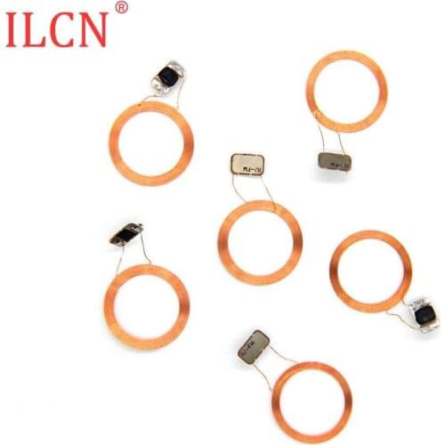 S50 1K IC 13.56MHz RFID NFC Circular Copper Wire Key Fob Tags Naked Coil Chip Read Only Access Control Fast Shipping 100pcs