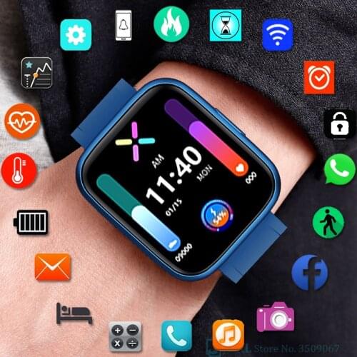 Full Touch Digital Watch Men Sport Watches Electronic LED Female Male Wrist Watch For Men Women Clock Waterproof Wristwatch Mens