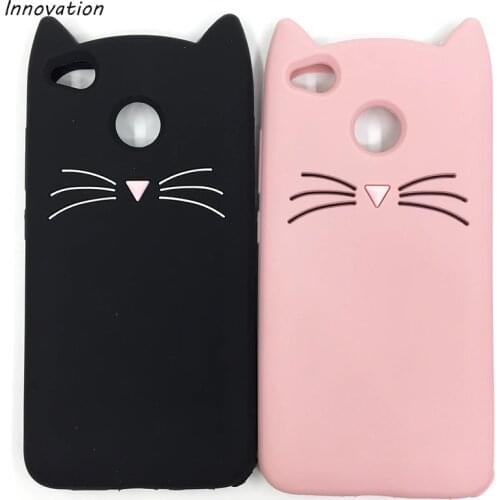 Redmi Note 7 Case 3D Cartoon Moustache Beard Cat Ears Phone Cover For Xiaomi Mi A2 Lite Redmi 4A 5A 6A Soft Silicone Back Cover