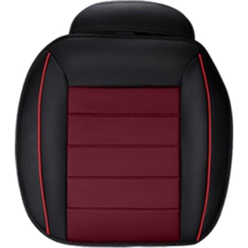 Four Season Car Seat Cover with Sufficient Durability and Ruggedness Breathable PU Leather Front Seat Cushion Protector