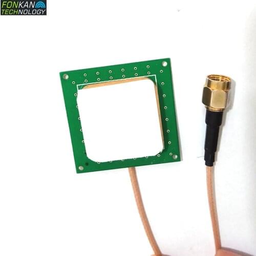 FONKAN UHF RFID 1dBi Ceramic Antenna Single Feed Point 25*25 Small Antenna with SMA MMCX IPEX connector