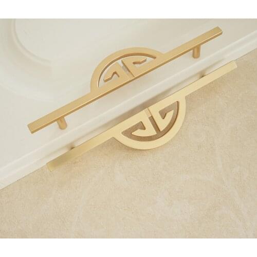 6.3" Zinc Alloy Brass Door Handles Kitchen Cabinet Handles Wardrobe Bookcase Handle Furniture Drawer Handle Hardware Classical