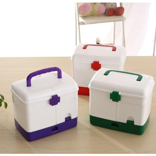 Medicine Box Home Medicine Box First Aid Medicine Box Multi-layer Medicine Cabinet Large Thickened Storage Box Medicine Box