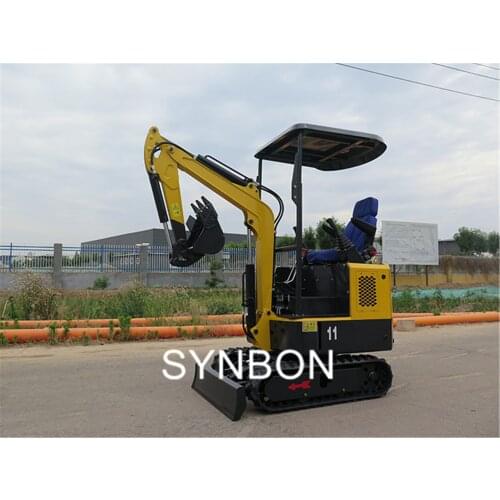 SYNBON mini excavator mini digger for garden Agricultural Farm help mini digger excavator with hydraulic joystick