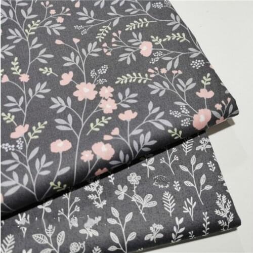 Small Floral Print Cotton Fabric Printed Pastoral Bedding Fabric for hometextile material