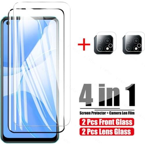 Oppoa53 tempered glass for oppo a53s protection glass for oppo a94 a74 a54 5g a15 a92 a72 a52 camera lens screen protector film