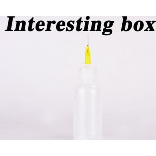 Plastic squeezed mud bottle ceramic texture effect small round mud dot mud line DIY tool transparent bottle