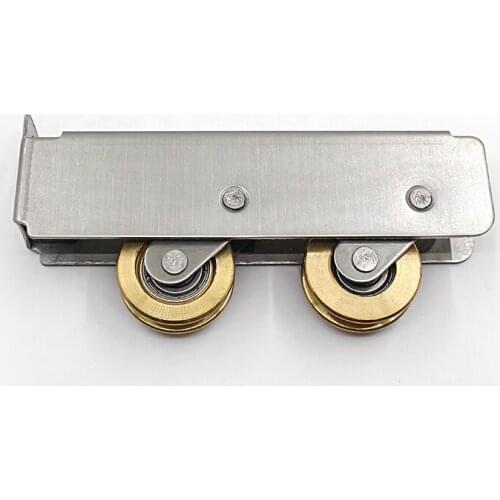 90-Type Sliding Door Plastic Steel Window Pulley Aluminum Alloy Brass Wheel Muted Roller Hardware