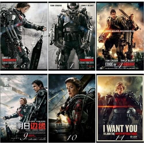 Edge of Tomorrow Classic Movie Home Decorative Painting White Kraft Paper Poster 42X30cm