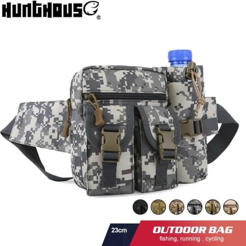 Hunthouse Kettle belt fishing Waist bag 23*19*5cm outdoor Wearable Storage Fishing Tackle Multi-Purpose High capacity pesca