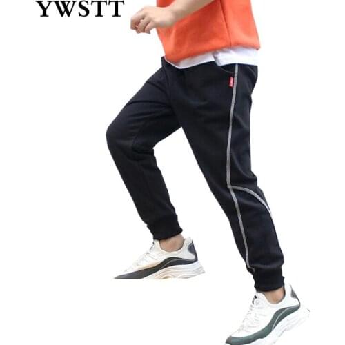 Children Boy Sports Pants Korean Fashion Cotton Autumn Side Stripe Teen Boy Harem Pants 6-12 Year Casual Boys Sport Joggers