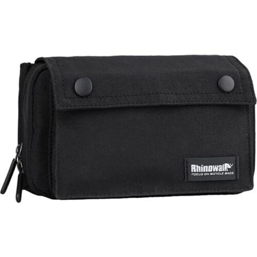 Rhinowalk Folding Bike Handlebar Bag Waterproof Bicycle Front Bag Handbag Storage Handbag with Cover