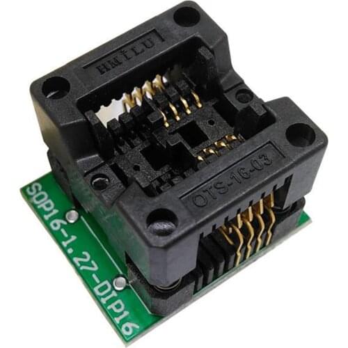 SOP8 SOIC8 SO8 To DIP8 Programmer Test Socket Pitch 1.27mm IC Body Width 3.9mm 150mil Programming Socket Adapter