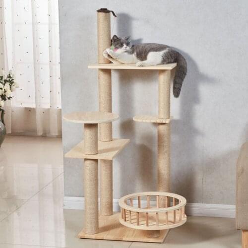 Cat Products Cat Furniture Cat Grabbing Pole Cat Toy Cat Sisal Frame Cat Nest Cat Platform Tree Grab Board Solid Wood