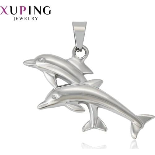 Xuping Lovely Animal Shaped Pendant Men Women Stainless Steel Jewelry Family Birthday Fashion Gift 35174