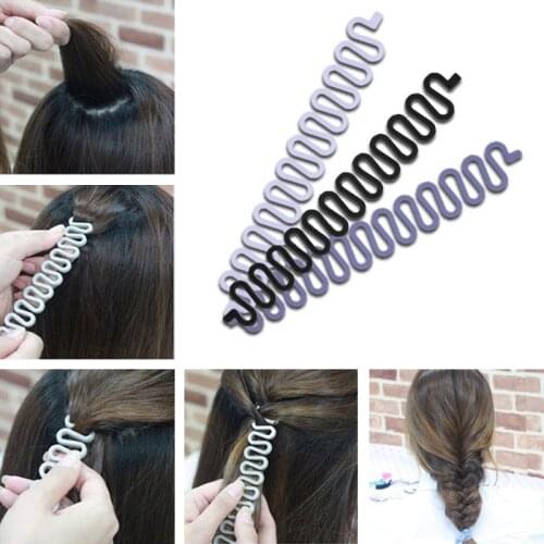 Fashion Hair Accessories PF Girls Hair Clips Tress Twist Tool Hairpin Women Hair Device DIY Headwear Head Bands for Women