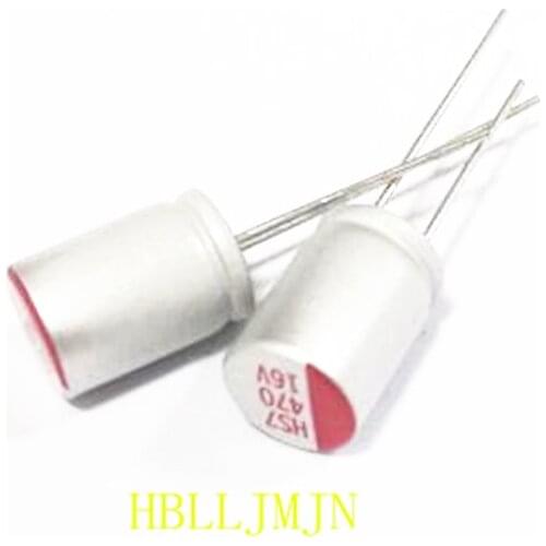 10PCS 16V 470uF 8x12 8*11.5 mm Solid Aluminum Electrolytic Capacitor for Computer Mainboard Video Card/Graphics Card