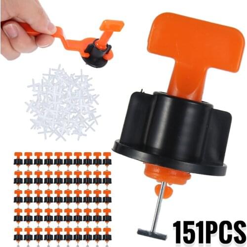 151pcs/set Level Wedges Tile Spacers For Flooring Wall Tile Spacer Carrelage Tile Leveling System Leveler Locator Spacers Plier