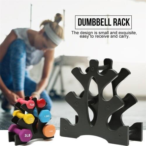 3-Tier Dumbbell Rack Support Weightlifting Support Weight Dumbbell Floor Bracket Home Exercise Equipment Tool Supplies