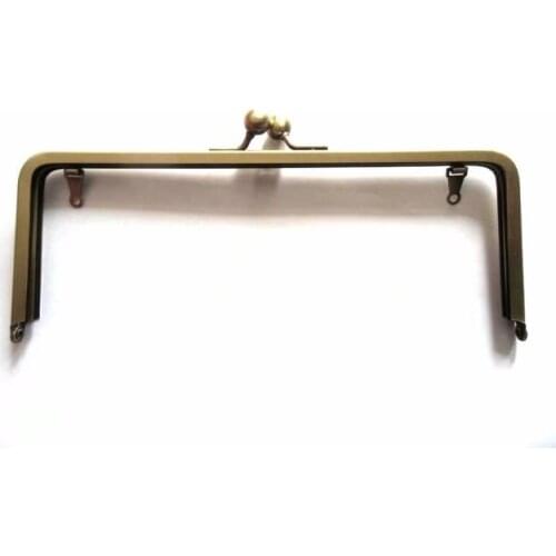 8" x 3" ( 20x7.5cm) Antique Brass Clutch with Chain Loops Purse Frame with Standard Ball Clasp 3 Pcs/lot