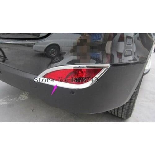 ABS Chrome Rear fog light frame cover For Hyundai Tucson ix35 2010 2011 2012 2013 2014