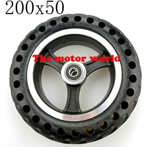Free Shipping High Performance 200x50 Electric Scooter Solid Tyre for Aluminium Alloy Rims Tire,Electric Vehicle Solid Wheel