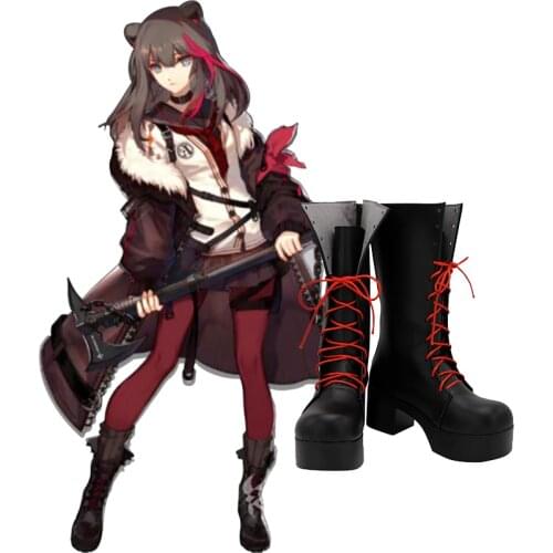 Anime Arknights Зима Cosplay Boots Shoes Women Costume Halloween Party Shoes Accessories Customized