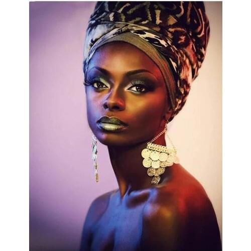 DIY 5D Full Square Diamond Painting African Woman Cross Stitch Hobbies And Crafts Diamond Embroidery Mosaic Home Decor Gift